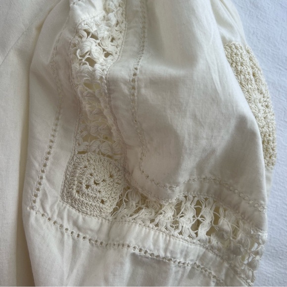 New Sea New York Thora Thread Pull Puff Blouse Size Small - Picture 7 of 12